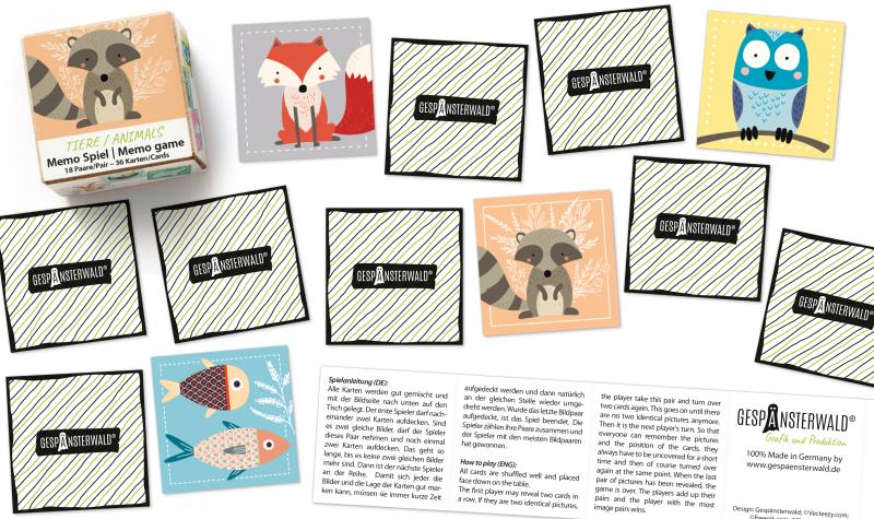 Memo „Tiere / Animals“