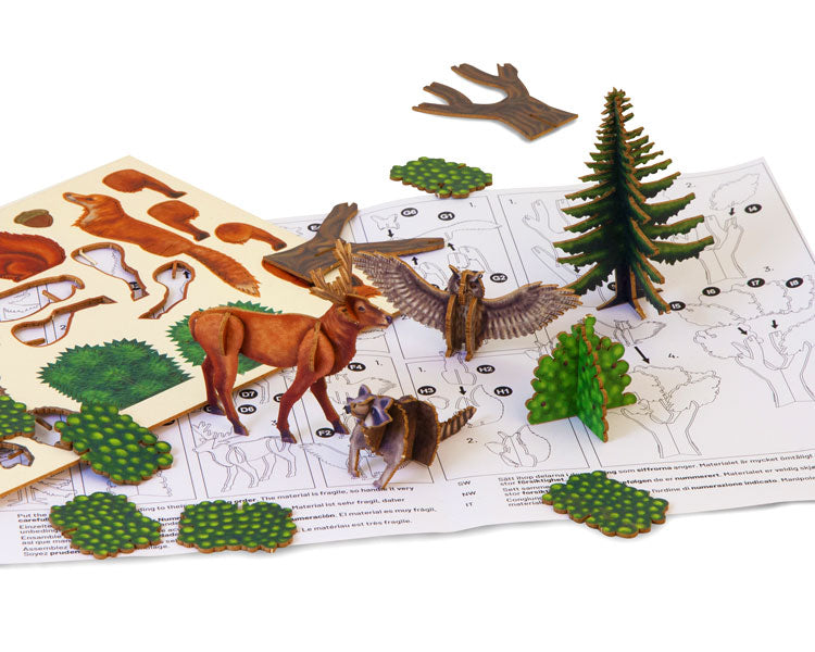 3D Bastelset "Waldtiere"