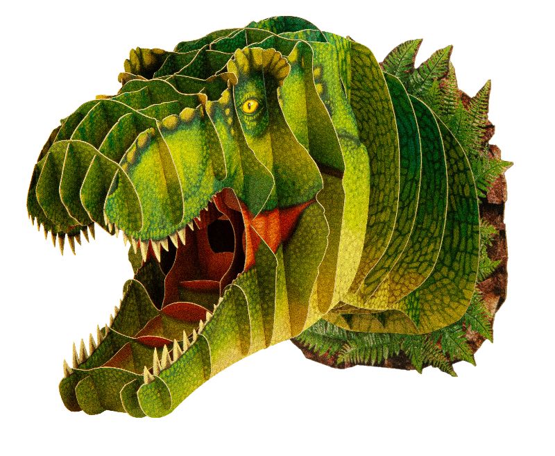 3D Tierkopf "Dinosaurier"