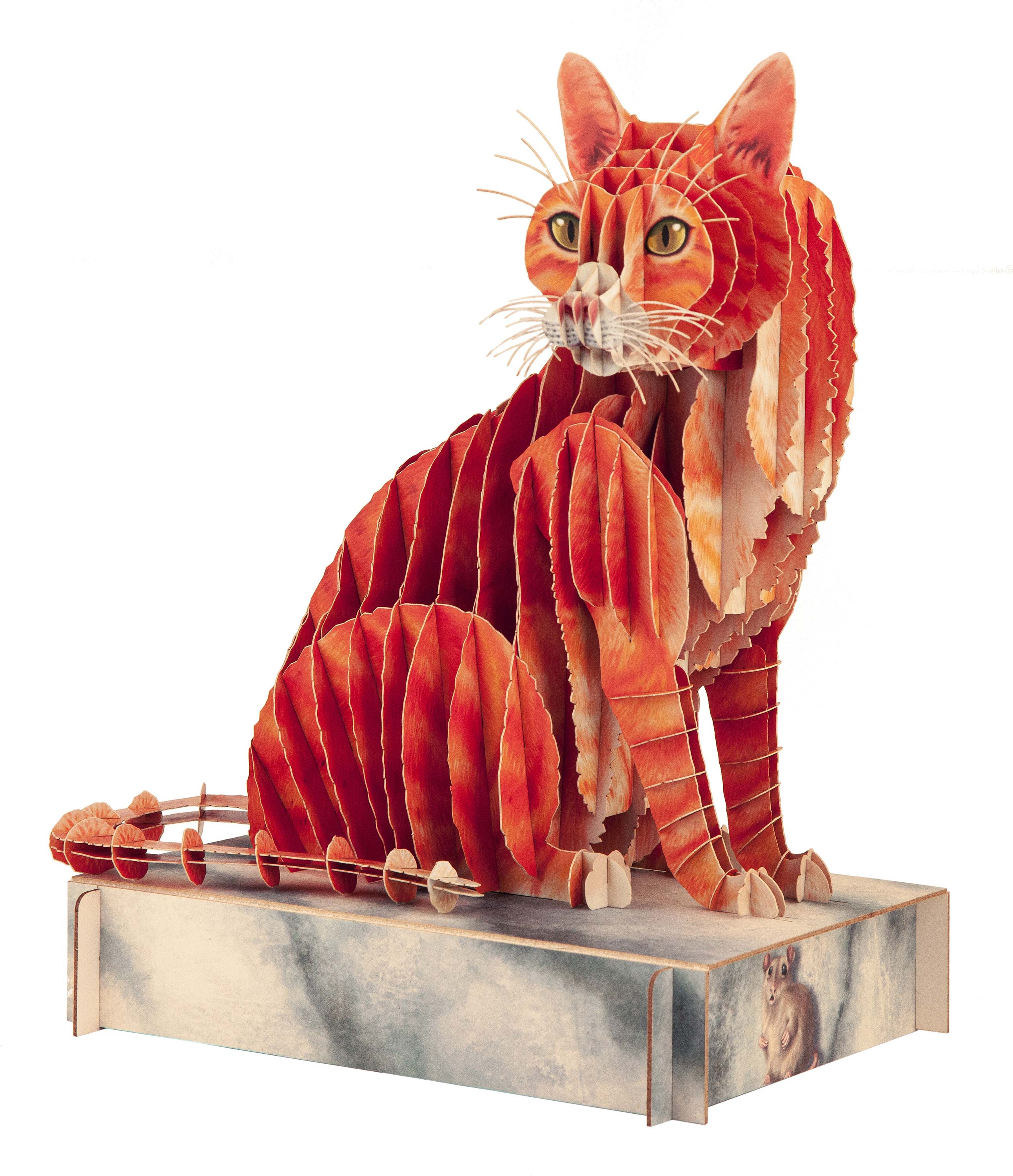 Katze Kater Steckfigur aus Karton, zum Basteln, Spielzeug für Kinder, Tiersteckfigur aus Karton, Haustier, Hauskatze, niedliche Katzen, Katze zum Basteln, Kurzharrkatze, Puzzle und Rätselspiele, Dekoidee, Bastelideen für Kinder, Kinderzimmer, Spielzimmer