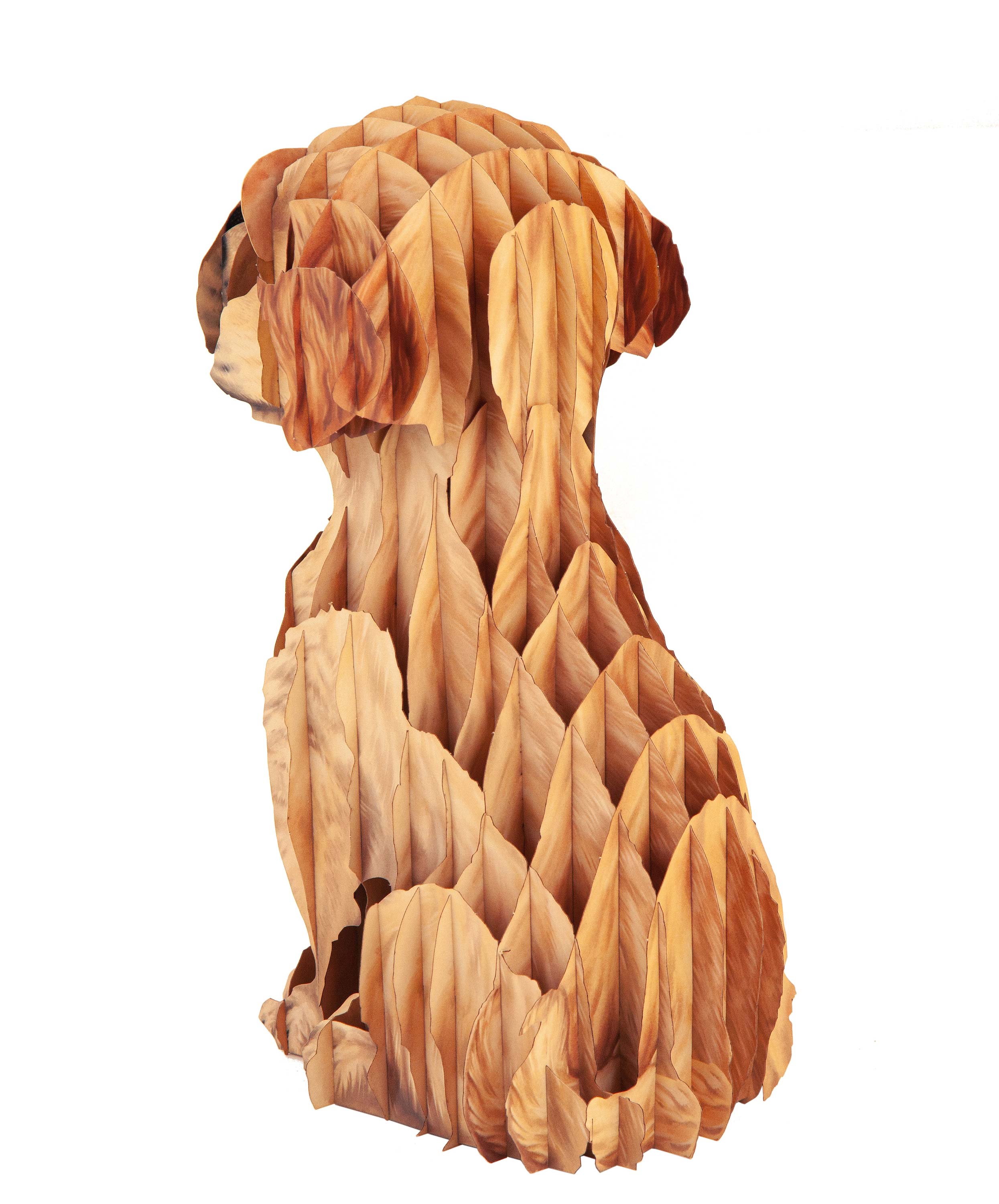 Hund Welpe Steckfigur aus Karton, zum Basteln, Spielzeug für Kinder, Tiersteckfigur aus Karton, Haustier, Golden Retriever, Labrador, Puzzle und Rätselspiele, Dekoidee, Bastelideen für Kinder, Kinderzimmer, Spielzimmer