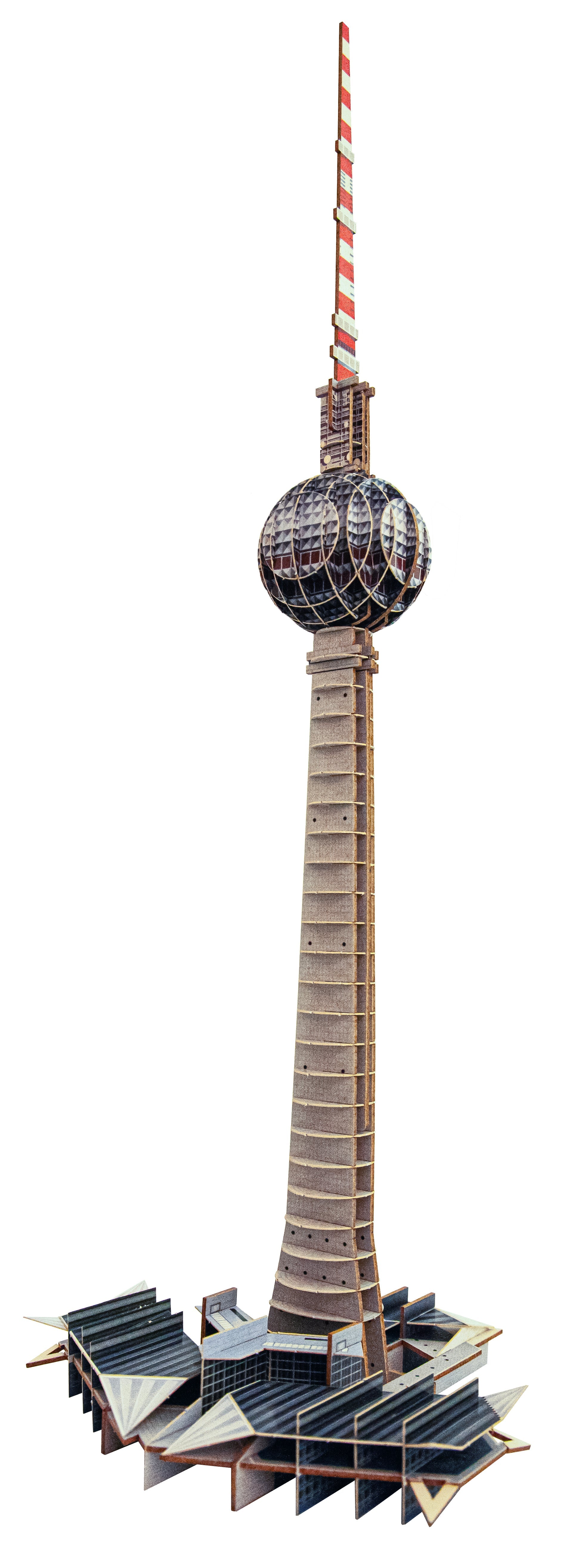3D Steckfigur "Berliner Fernsehturm"
