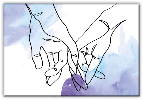 Magnet Standard matt - Oneline "Hand in Hand"
