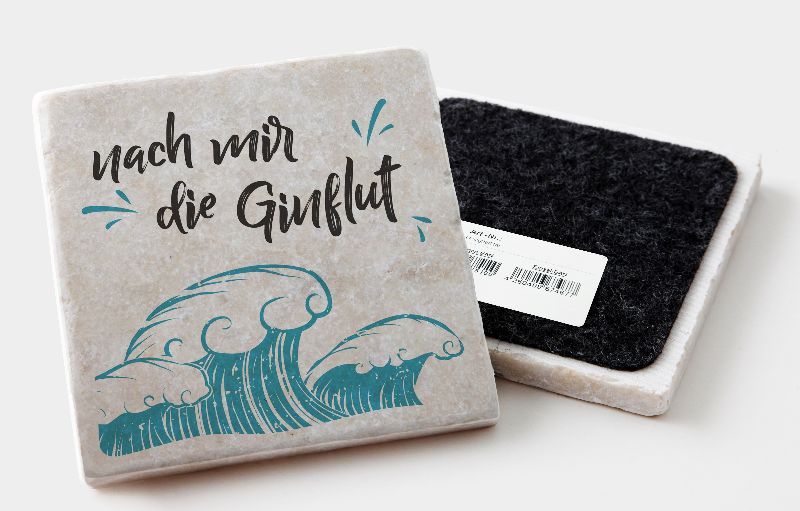 Marmoruntersetzer "nach mir die Ginflut"