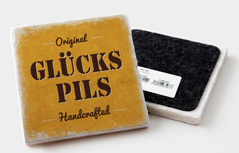 Marmoruntersetzer Glücks Pils