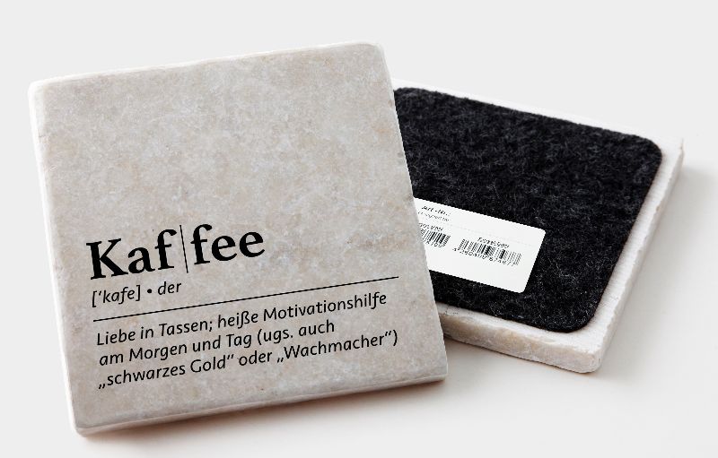 Marmoruntersetzer Kaffee