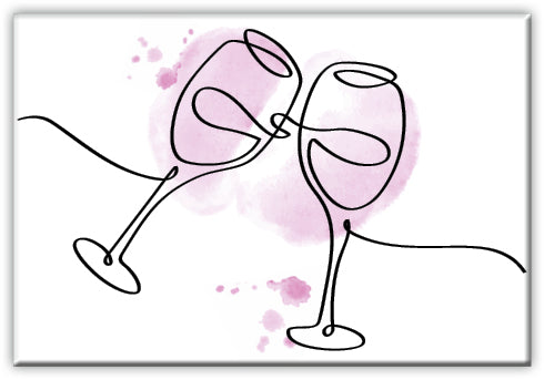 Magnet Standard matt - Oneline "Wein"