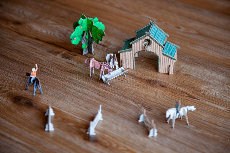 3D Bastelset "Pferderanch"