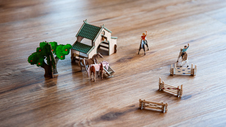 3D Bastelset "Pferderanch"