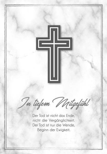 Trauerkarte Anteilnahme "In tiefem Mitgefühl "