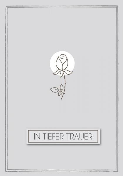 Trauerkarte Anteilnahme "In tiefer Trauer"