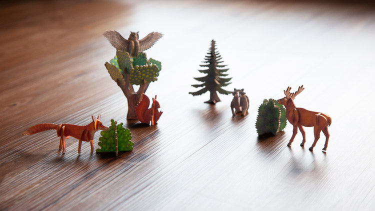 3D Bastelset "Waldtiere"