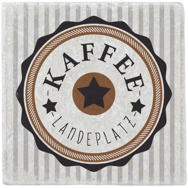 Untersetzer aus Marmor "Kaffeelandeplatz" - Gespänsterwald