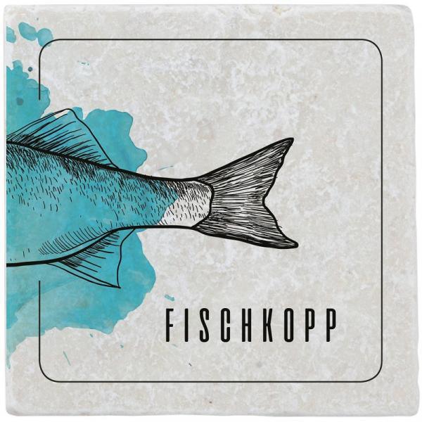Untersetzer aus Marmor Fisch 2/2 - Gespänsterwald