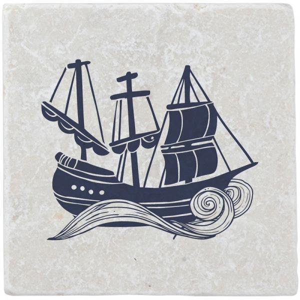 Untersetzer aus Marmor maritim - Gespänsterwald