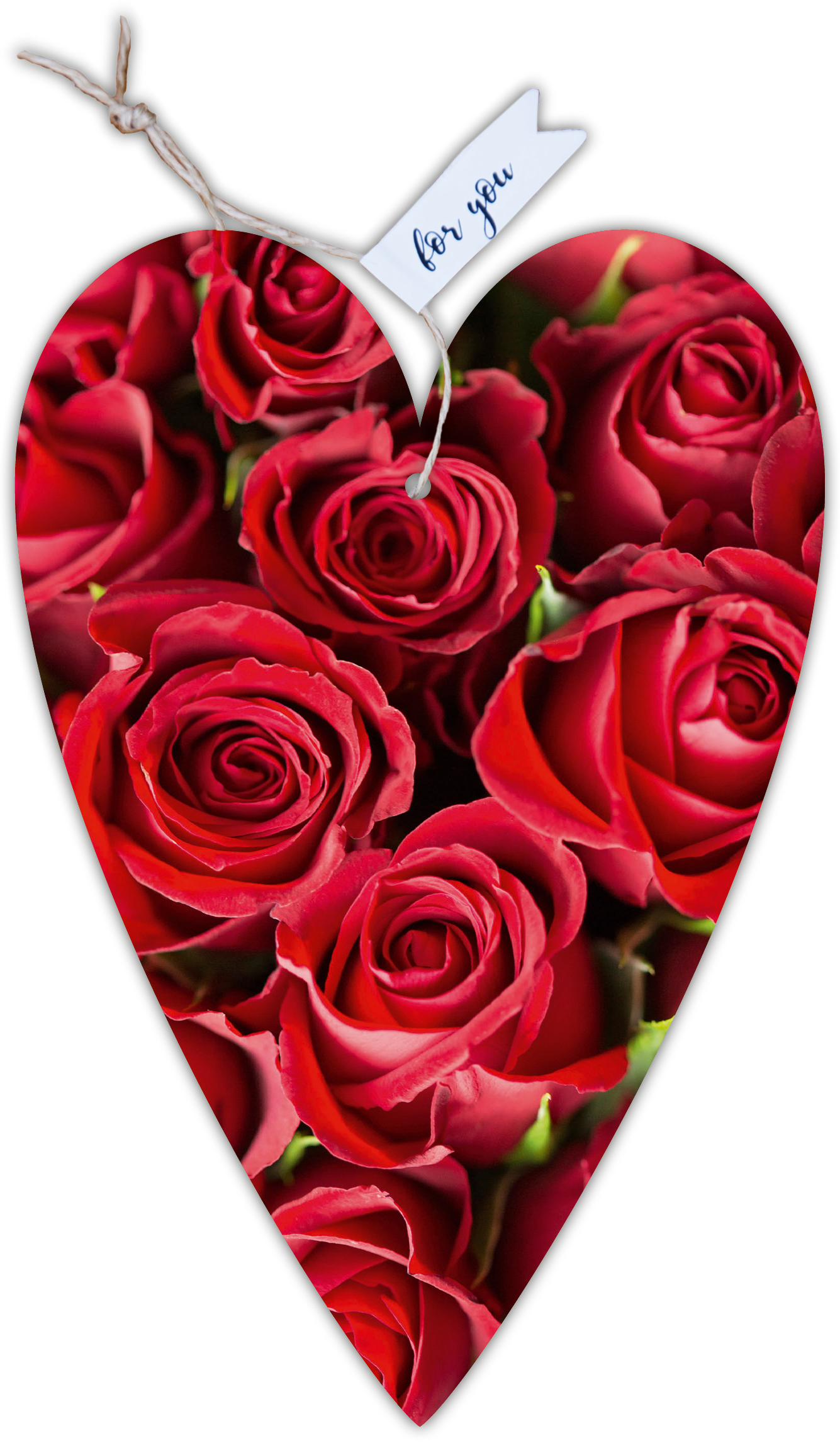 Herzkarte unser Finne Rosen"