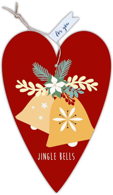 Herzkarte unser Finne "Jingle Bells" - Gespänsterwald