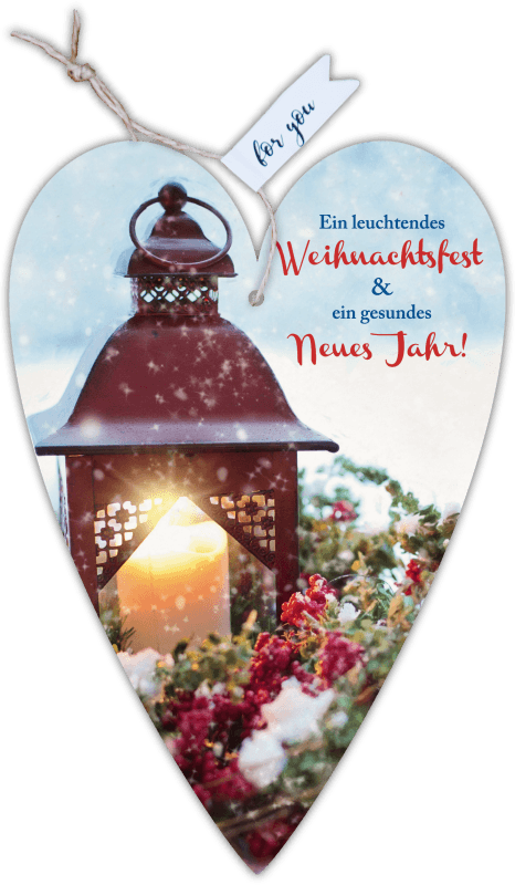Herzkarte unser Finne "Ein leuchtendes Weihnachtsfest" - Gespänsterwald