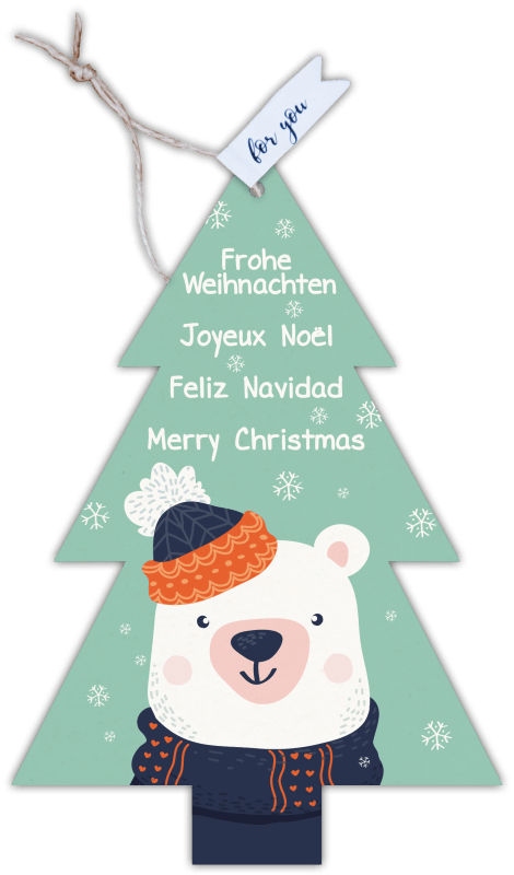 Formkarte unser Finne "Frohe Weihnachten" - Gespänsterwald
