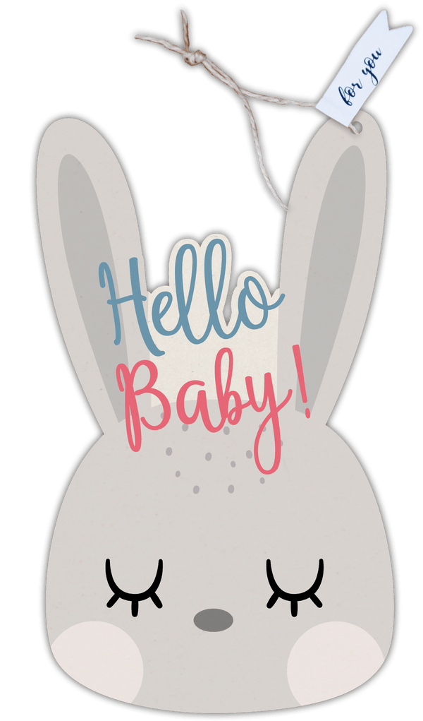 Formkarte unser Finne "Hello Baby" - Gespänsterwald