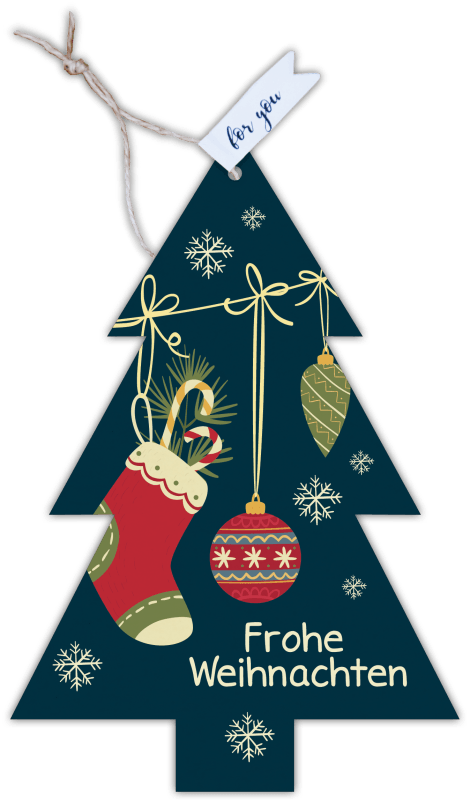 Formkarte unser Finne "Frohe Weihnachten" - Gespänsterwald