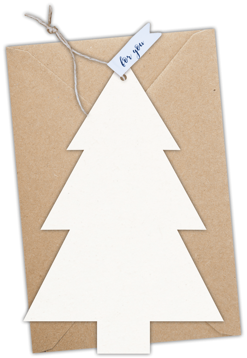 Formkarte unser Finne "Besinnliche Weihnachten" - Gespänsterwald