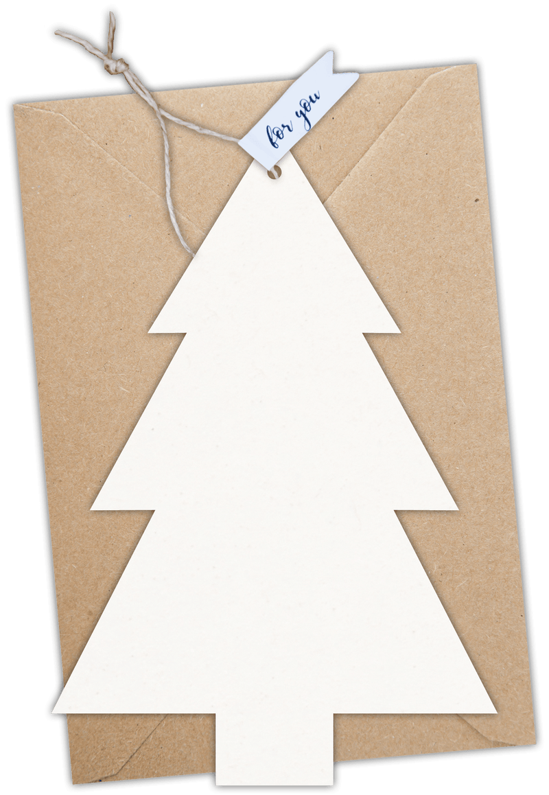 Formkarte unser Finne "Frohe Weihnachten" - Gespänsterwald