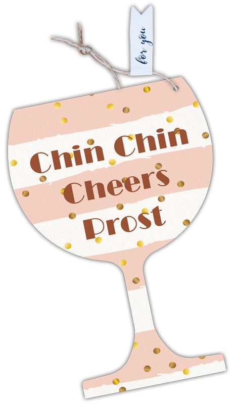 Formkarte unser Finne "Chin chin, Cheers, Prost"