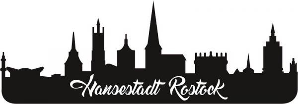 Kühlschrankmagnet Rostock Silhouette - Gespänsterwald