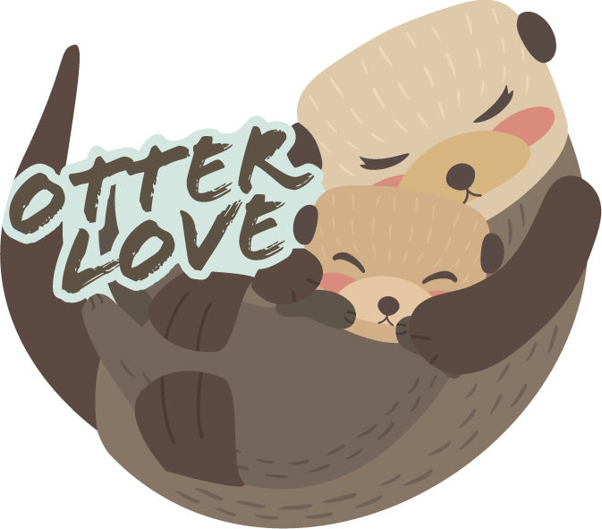 Kühlschrankmagnet "Otter Love"
