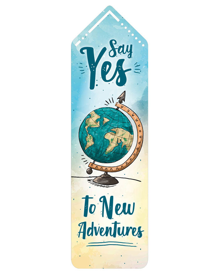 Lesezeichen "Say Yes To New Adventures"