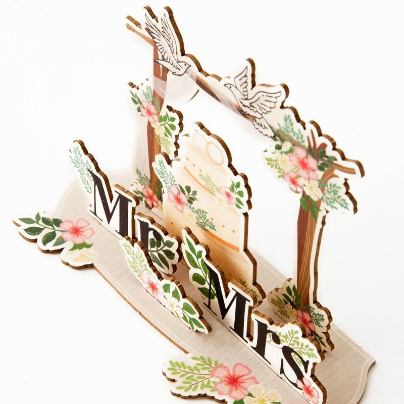 Pop-Up Karte 3D Glückwunschkarte "Mr&Mrs" "Mrs&Mrs" "Mr&Mr"- Bastelkarte zum verschenken - Gespänsterwald