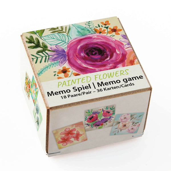 Memo-Spiel "Painted Flowers"