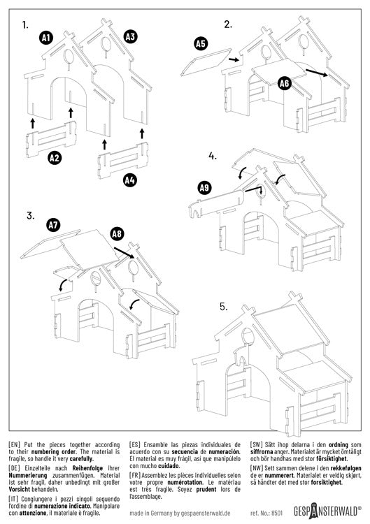 DIY Bastelset Pferderanch Anleitung 1 Gespaensterwald