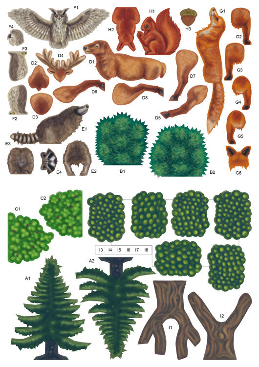 Waldtiere Bastelset