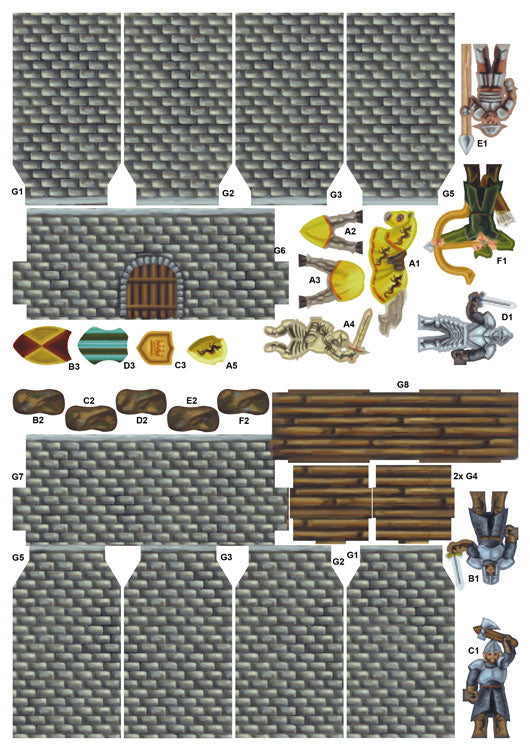 Ritterburg Bastelset