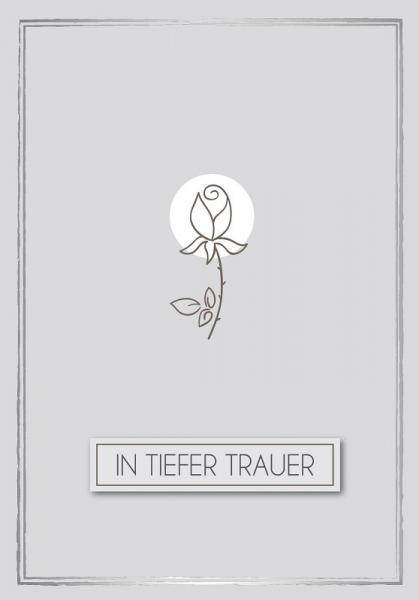 Trauerkarte Anteilnahme "In tiefer Trauer" - Gespänsterwald